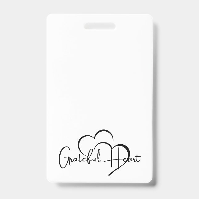 Create Your Own Vertical Plastic Badge (Front)