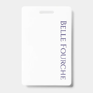 Create Your Own Vertical Plastic Badge