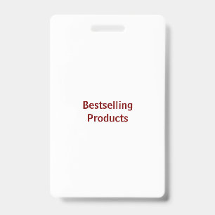 Create Your Own Vertical Plastic Badge