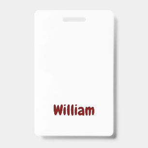 Create Your Own Vertical Plastic Badge
