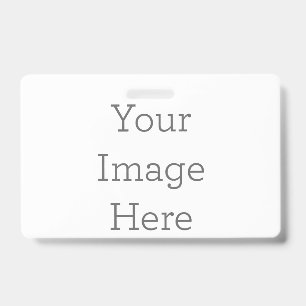 Create Your Own Vertical PVC Plastic Badge