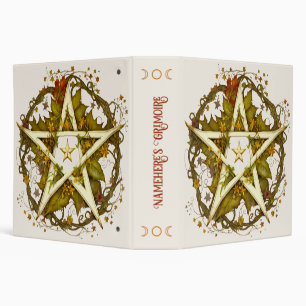 Create Your Own Victorian Autumn Leaves Pentacle Binder