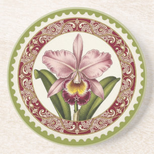 Create Your Own Victorian Bearded Iris Stamp Coaster