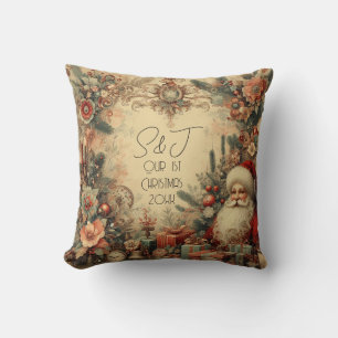 Create Your Own Victorian Santa Claus Throw Pillow