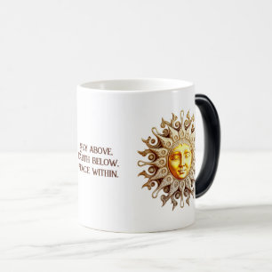 Create Your Own Victorian Steampunk Golden Sun Magic Mug
