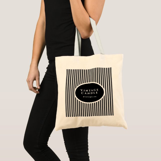 Create Your Own Vintage Candle Tote Bag (Front (Product))