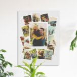 Create Your Own Vintage Instant Film Photo Collage Canvas Print<br><div class="desc">Create your own photo collage canvas print featuring 15 your favourite pictures in a vintage instant film style frame.</div>