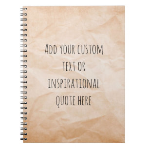 Create Your Own Vintage Paper Motivational Quote Notebook
