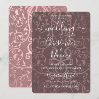 Create Your Own Vintage Pattern Wedding Invitation
