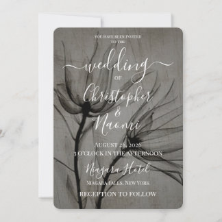 Create Your Own Vintage Rustic X-Ray Flowers Invitation