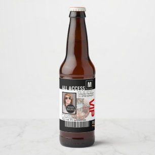 Create Your Own VIP Pass 8 ways to Personalize it Beer Bottle Label