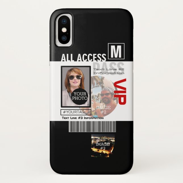 Create Your Own VIP Pass 8 ways to Personalize it! Case-Mate iPhone Case (Back)