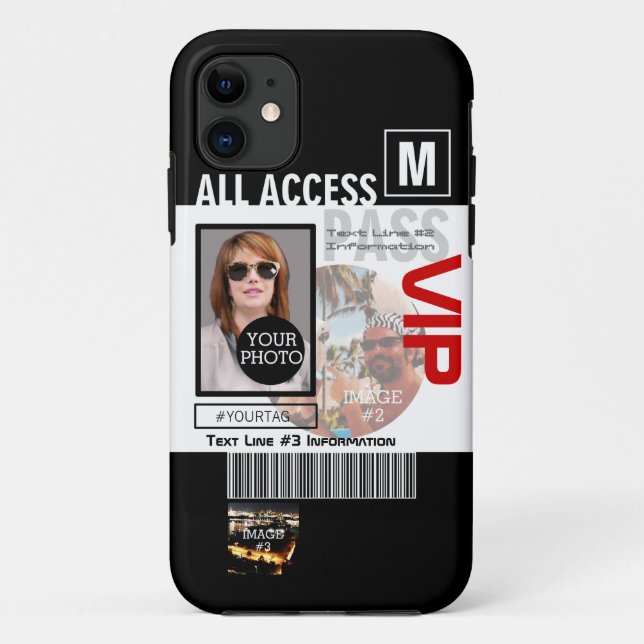 Create Your Own VIP Pass 8 ways to Personalize it! Case-Mate iPhone Case (Back)