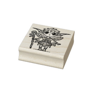 Create Your Own Wandering Fairy Boy Nomad Rubber Stamp