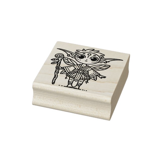 Create Your Own Wandering Fairy Boy Nomad Rubber Stamp (Stamp)