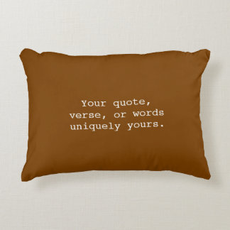 Create Your Own Warm Chocolate  Accent Pillow