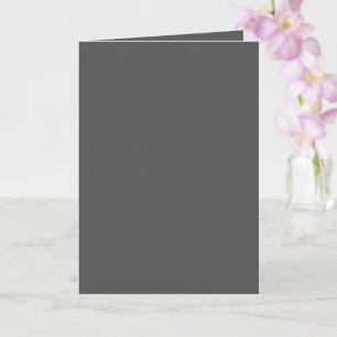 Create Your Own wedding dark grey Card