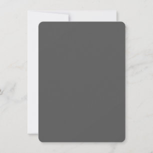 Create Your Own wedding dark grey Card