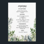 Create Your Own wedding eucalyptus Flat Menu<br><div class="desc">This design is minimalist style which can be easily updated with your photo and text. If you need any help please contact me using the massage button below and I will be happy to help.</div>