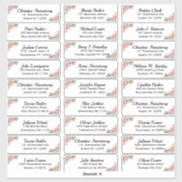 Create Your Own Wedding Guest Address Sticker
