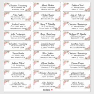 Create Your Own Wedding Guest Address Sticker