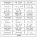 Create Your Own Wedding Guest Address Sticker<br><div class="desc">Create Your Own Personalized Wedding Guest Address Sticker Labels. Enter up to 27 guests addresses. Please double check all text before adding it to your cart. For further customization, please click the "customize further" link and use the design tool to modify this template. Personalize further , if desired, for the...</div>