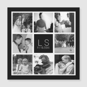 Create Your Own Wedding Photo Collage Monogram