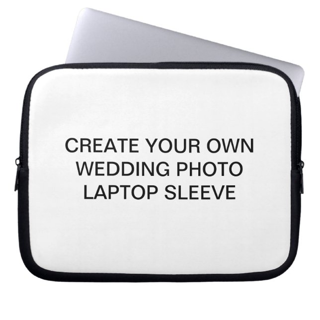 Create Your Own Wedding Photo Laptop Sleeve (Front)