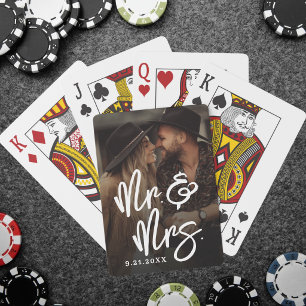 Create Your Own Wedding Photo Playing Cards
