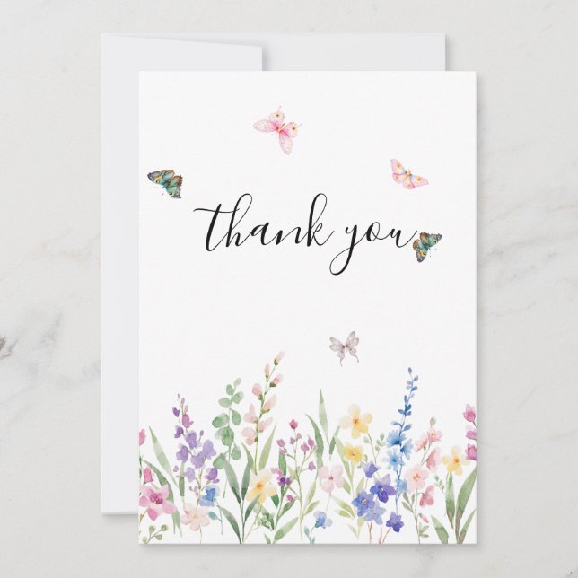 Create Your Own Wedding Thank You Card (Front)