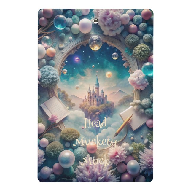 Create Your Own Whimsical Dream Castle Mini Clipboard (Back)