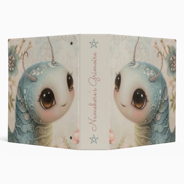 Create Your Own Whimsical Garden Caterpillar Binder (Background)