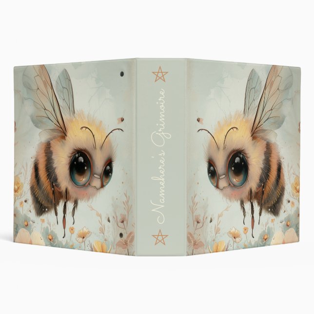 Create Your Own Whimsical Honey Bee Meadow Binder (Background)