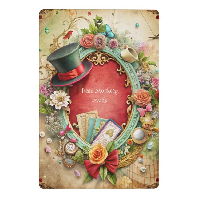 Create Your Own Whimsical Magic Top Hat Mini Clipboard (Back)