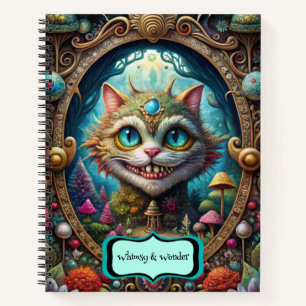 Create Your Own Whimsical Queen Cheshire Cat Notebook