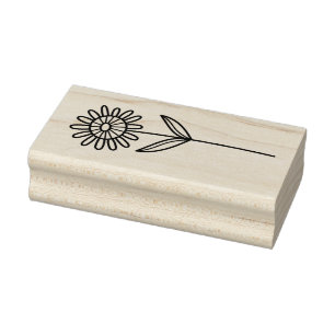 Create Your Own Whimsical Wheel Blossom Floral Rubber Stamp