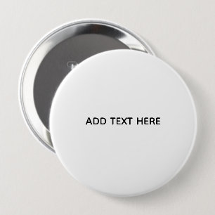 Create Your Own White 4 Inch Round Button