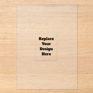 Create Your Own white Acrylic Invitations