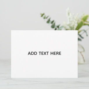 Create Your Own White Advice Card