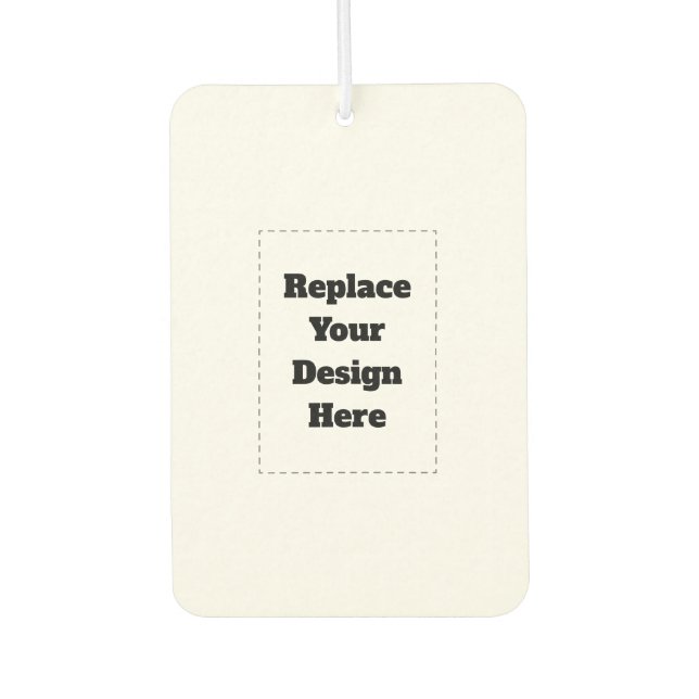 Create Your Own white  Air Freshener (Front)