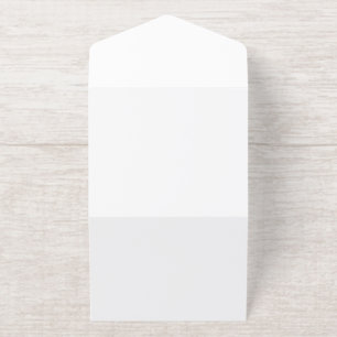 Create Your Own white  All In One Invitation