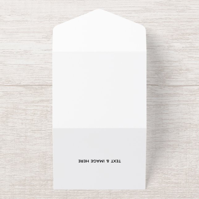 Create Your Own white All In One Invitation (Outside)