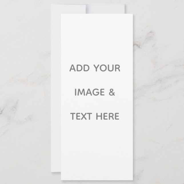 Create Your Own white  Announcement (Front)
