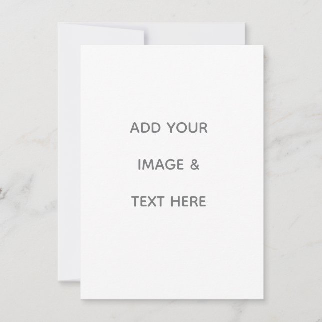 Create Your Own white  Announcement (Front)