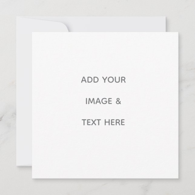 Create Your Own white  Announcement (Front)