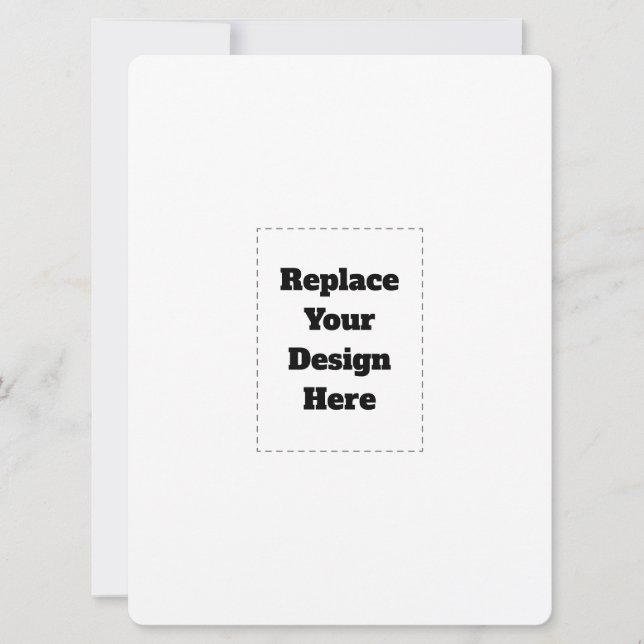 Create Your Own white  Announcement (Front)