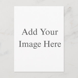 Create Your Own white  Announcement Postcard