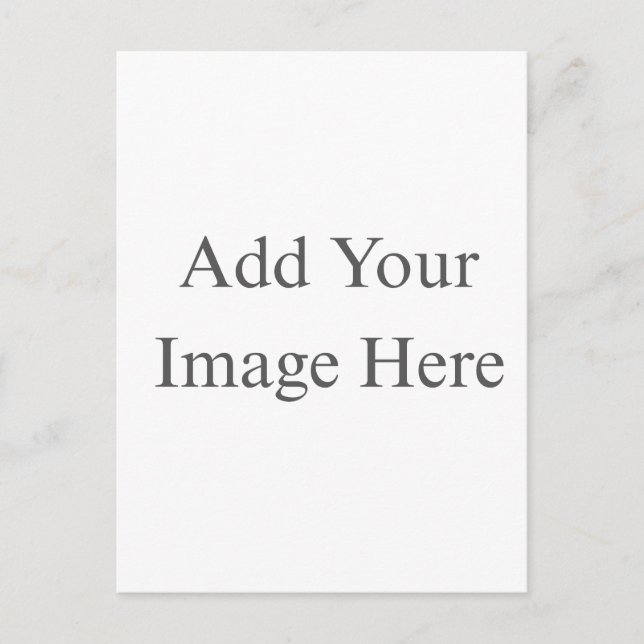 Create Your Own white  Announcement Postcard (Front)