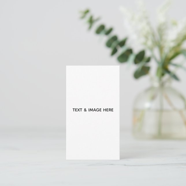 Create Your Own white Appointment Card (Standing Front)