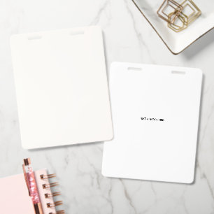 Create Your Own white Badge